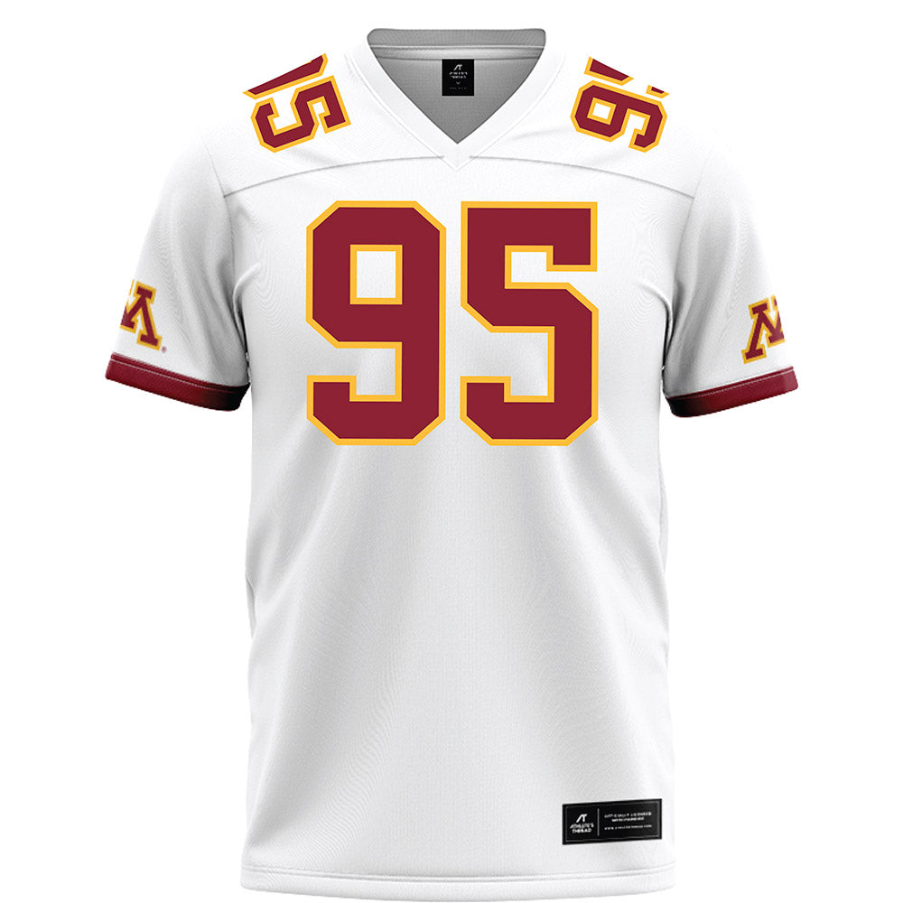 Minnesota - NCAA Football : Colin Hansen - White Football Jersey-0
