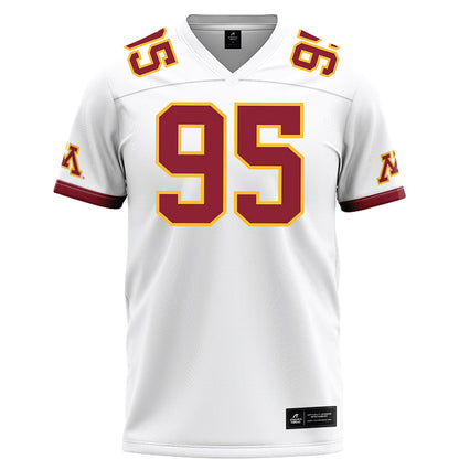 Minnesota - NCAA Football : Colin Hansen - White Football Jersey-0