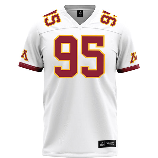 Minnesota - NCAA Football : Colin Hansen - White Football Jersey-0