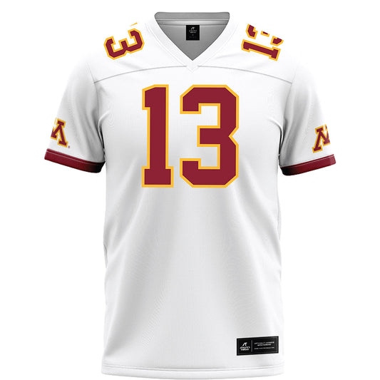 Minnesota - NCAA Football : Bradley Martino - White Football Jersey-0