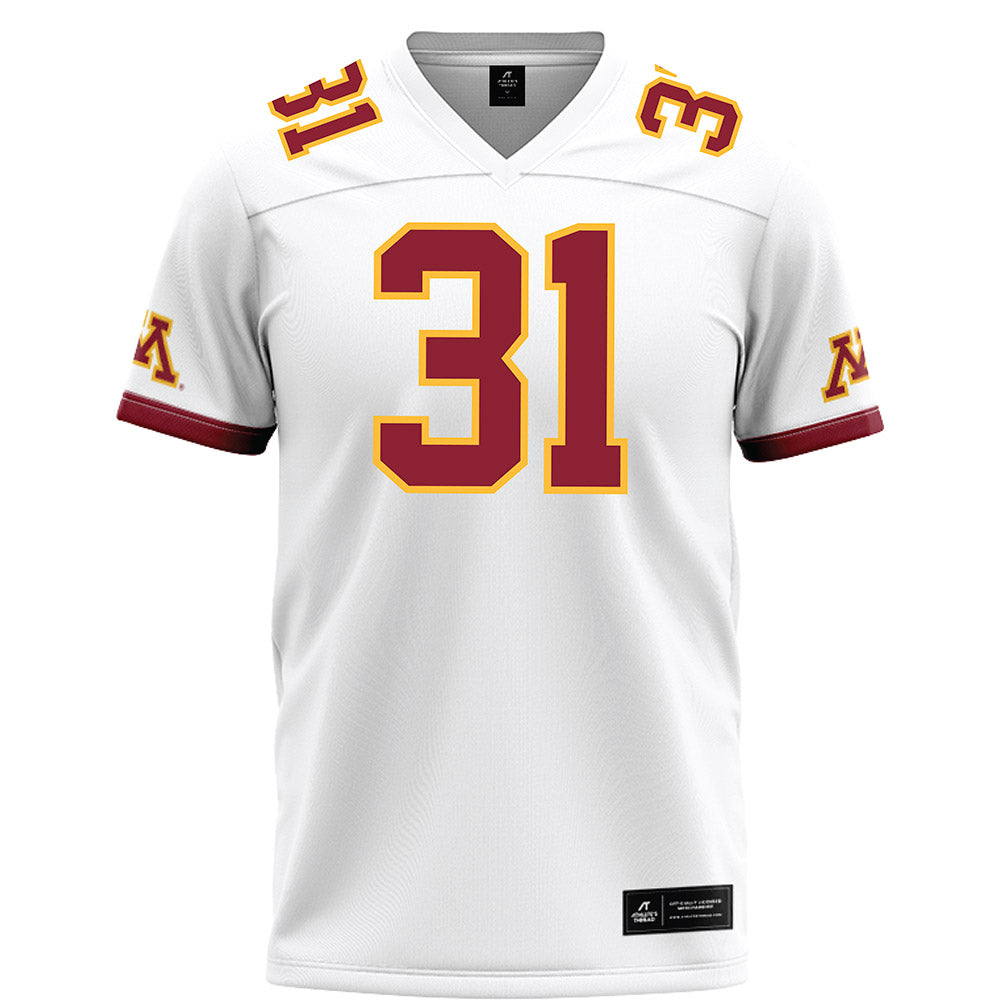 Minnesota - NCAA Football : Xavier Ford - White Football Jersey-0