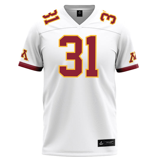 Minnesota - NCAA Football : Xavier Ford - White Football Jersey-0