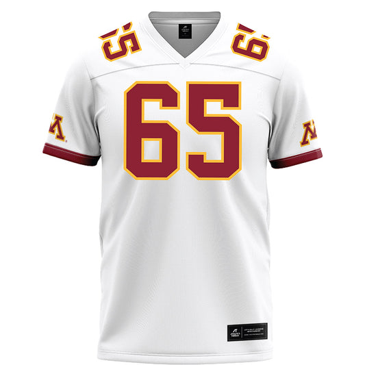 Minnesota - NCAA Football : Greg Johnson - White Football Jersey-0