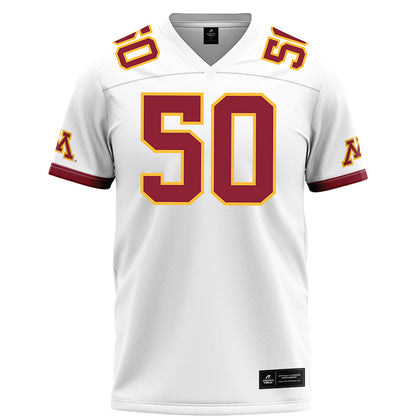 Minnesota - NCAA Football : Mo Omonode - White Football Jersey-0