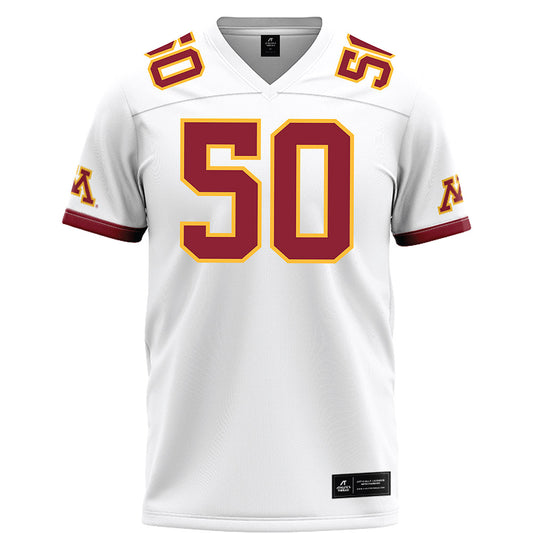 Minnesota - NCAA Football : Mo Omonode - White Football Jersey-0
