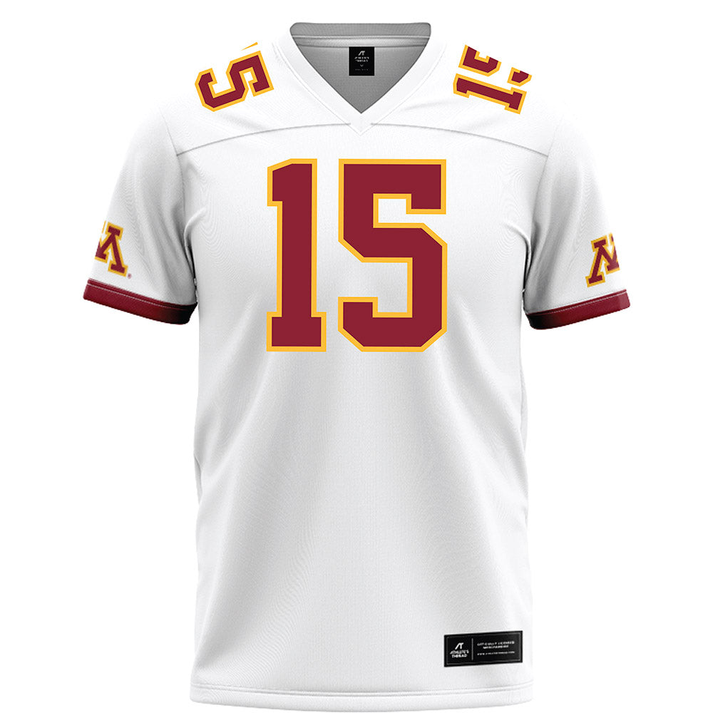 Minnesota - NCAA Football : Kenric Lanier - White Football Jersey-0