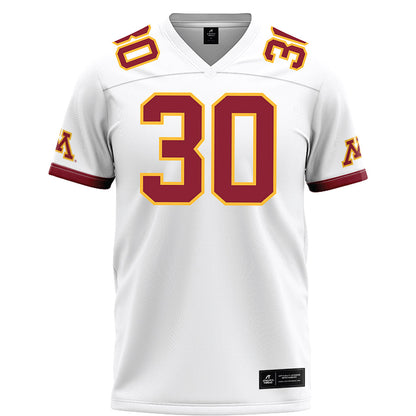 Minnesota - NCAA Football : Sam Henson - White Football Jersey-0