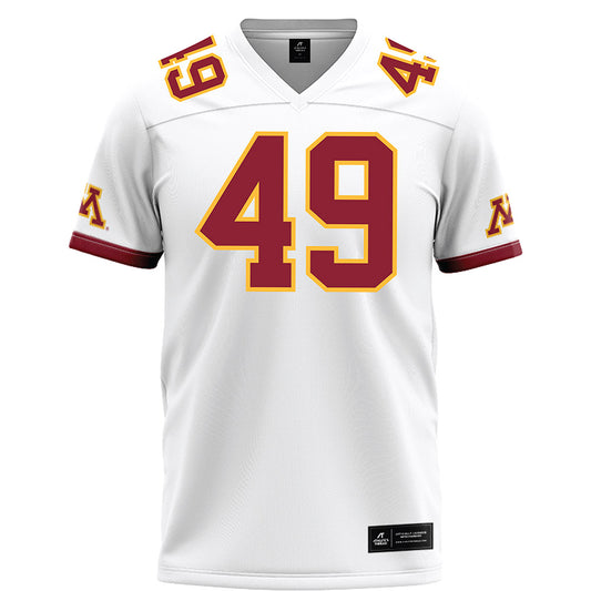 Minnesota - NCAA Football : Matt Kingsbury - White Football Jersey-0