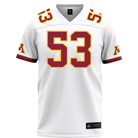 Minnesota - NCAA Football : Nate Cleveland - White Football Jersey-0