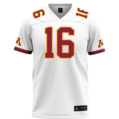 Minnesota - NCAA Football : Malachi Coleman - White Football Jersey-0