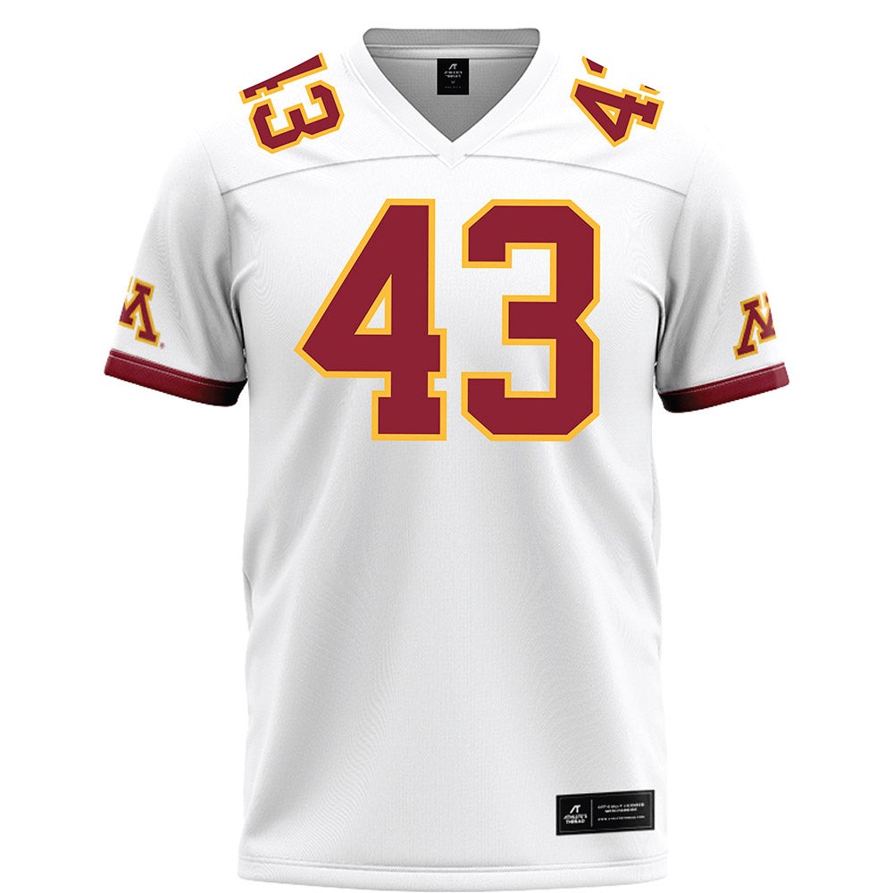 Minnesota - NCAA Football : Ethan Stendel - White Football Jersey-0