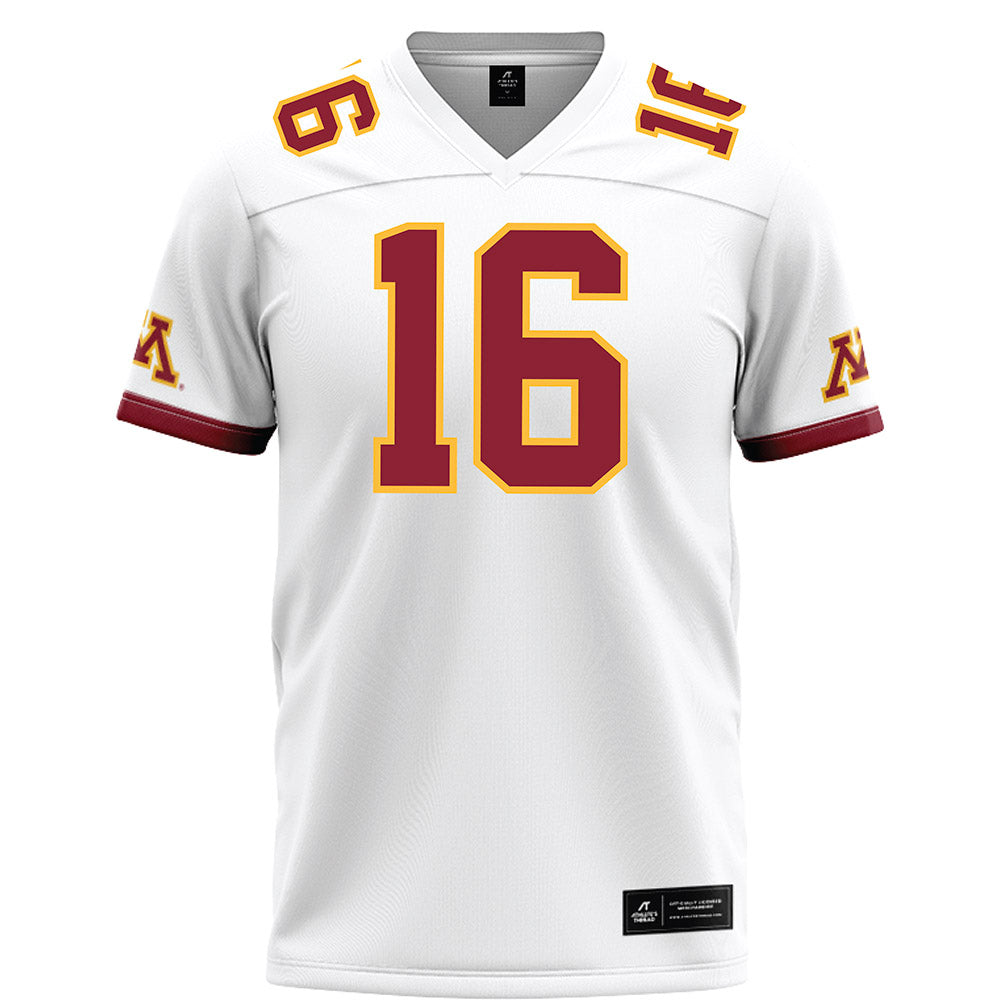 Minnesota - NCAA Football : Coleman Bryson - White Football Jersey