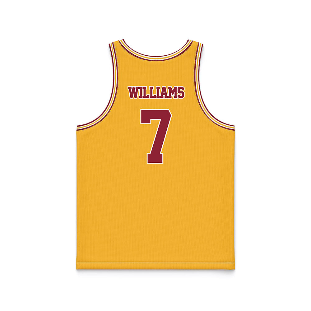 Minnesota - NCAA Football : Tyler Williams - Gold Basketball Jersey