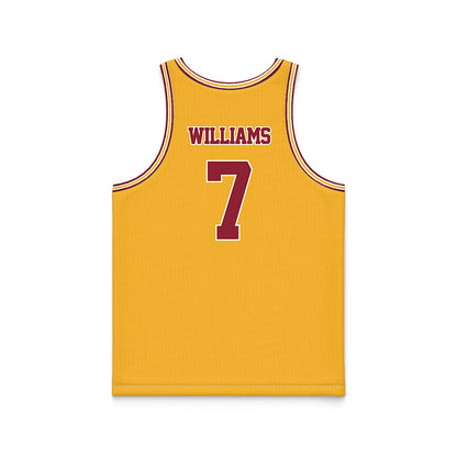 Minnesota - NCAA Football : Tyler Williams - Gold Basketball Jersey