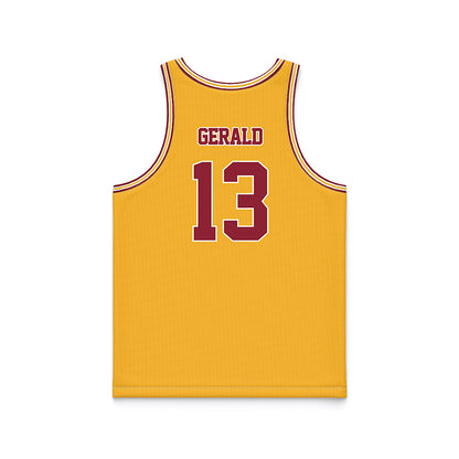 Minnesota - NCAA Football : Mike Gerald - Gold Basketball Jersey-1