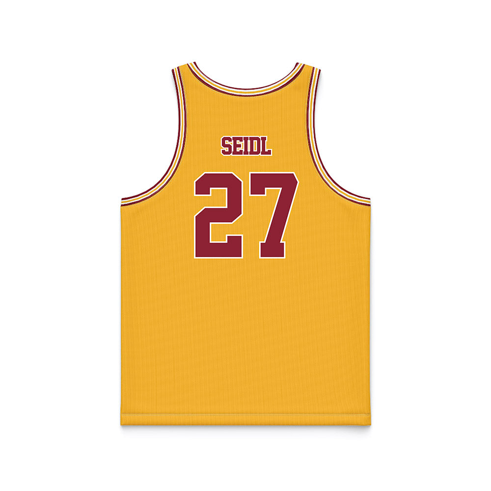 Minnesota - NCAA Football : Simon Seidl - Gold Basketball Jersey-1