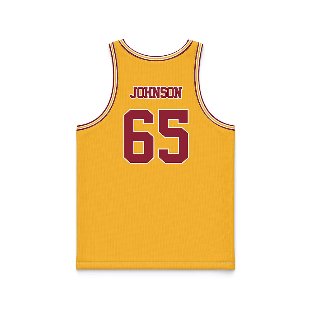 Minnesota - NCAA Football : Greg Johnson - Gold Basketball Jersey-1