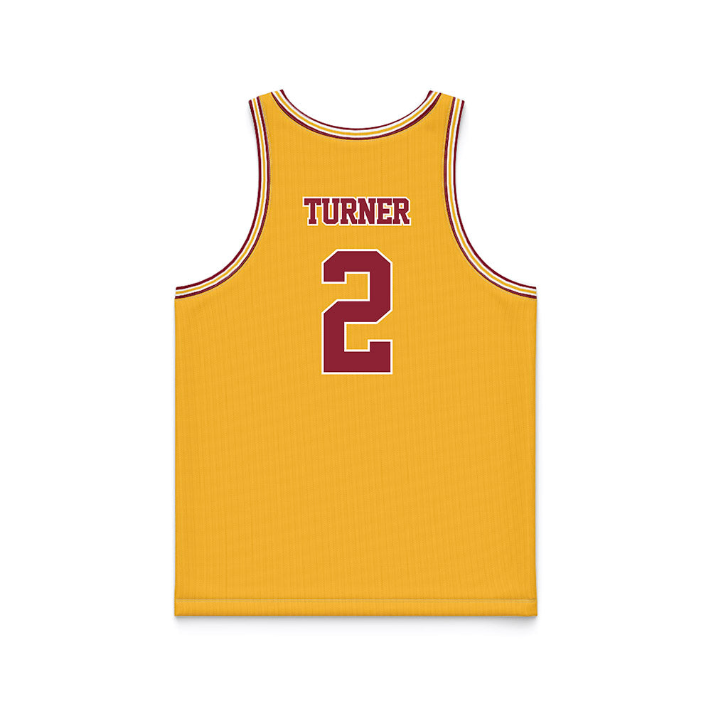 Minnesota - NCAA Football : A.J. Turner - Gold Basketball Jersey-1