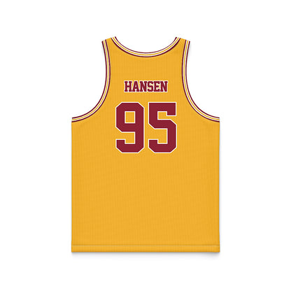 Minnesota - NCAA Football : Colin Hansen - Gold Basketball Jersey-1