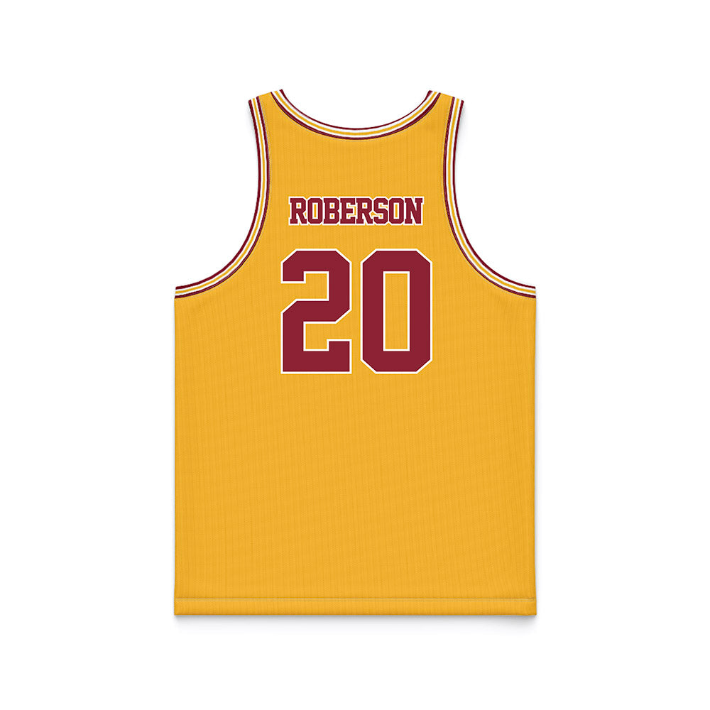 Minnesota - NCAA Football : Jeff Roberson - Gold Basketball Jersey-1