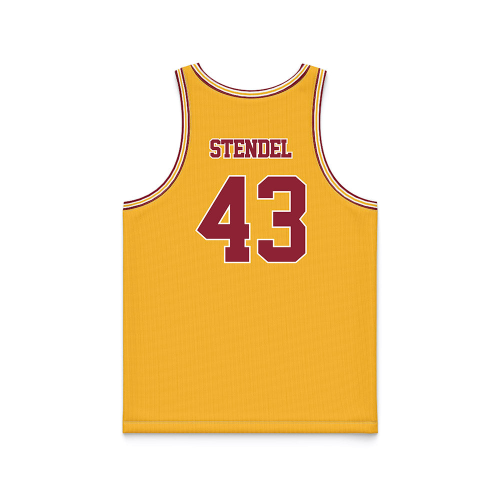 Minnesota - NCAA Football : Ethan Stendel - Gold Basketball Jersey-1