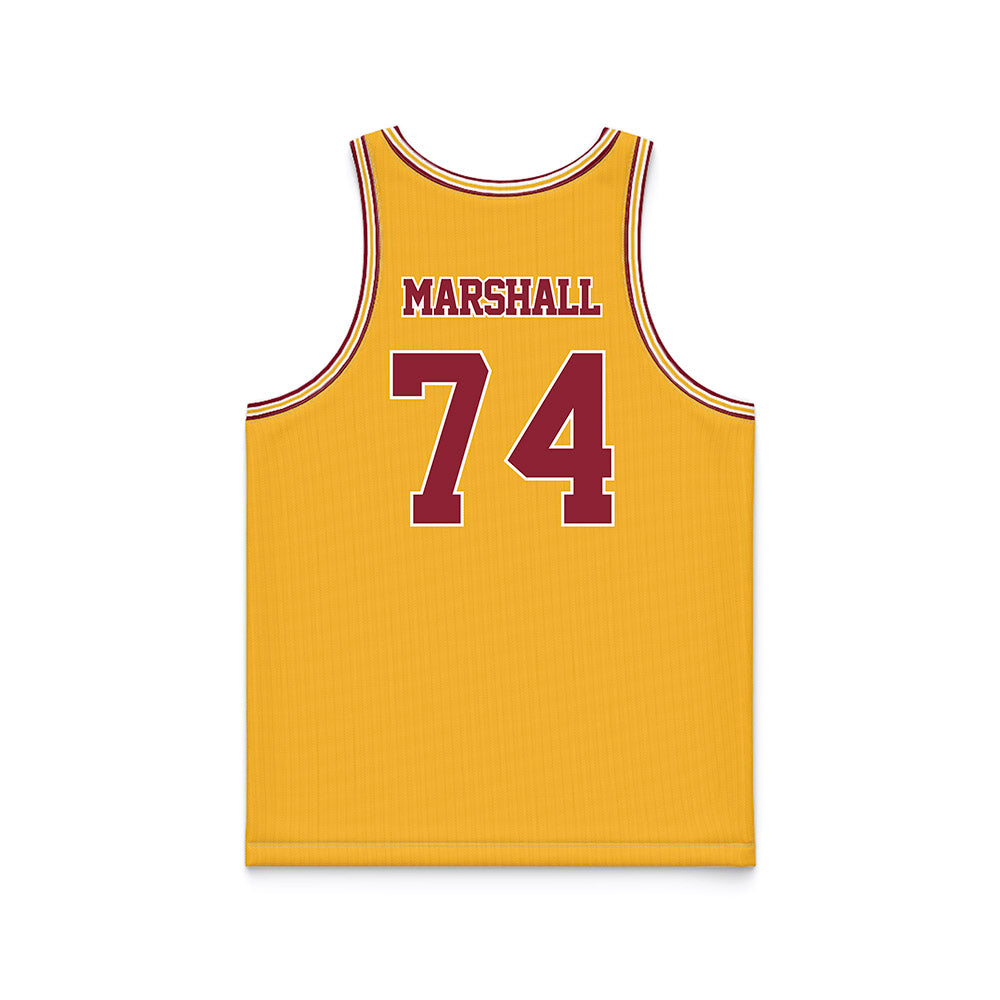 Minnesota - NCAA Football : Marcellus Marshall - Gold Basketball Jersey-1