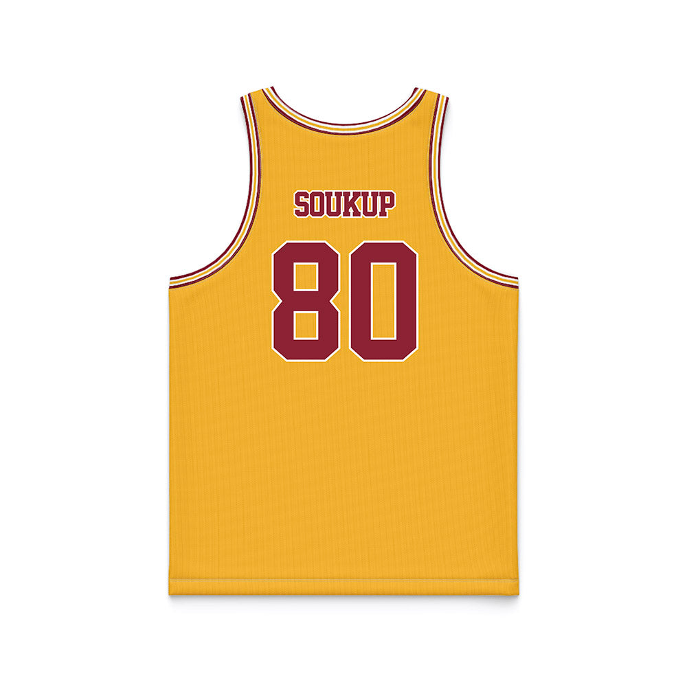Minnesota - NCAA Football : Alan Soukup - Gold Basketball Jersey-1