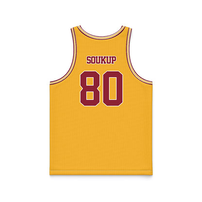 Minnesota - NCAA Football : Alan Soukup - Gold Basketball Jersey-1