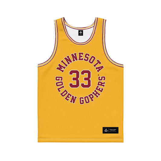 Minnesota - NCAA Football : Harrison Brun - Gold Basketball Jersey-0