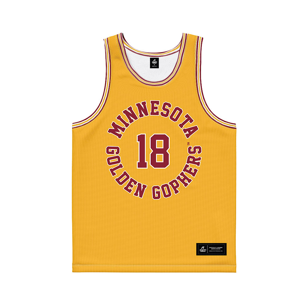 Minnesota - NCAA Football : Rhyland Kelly - Gold Basketball Jersey-0