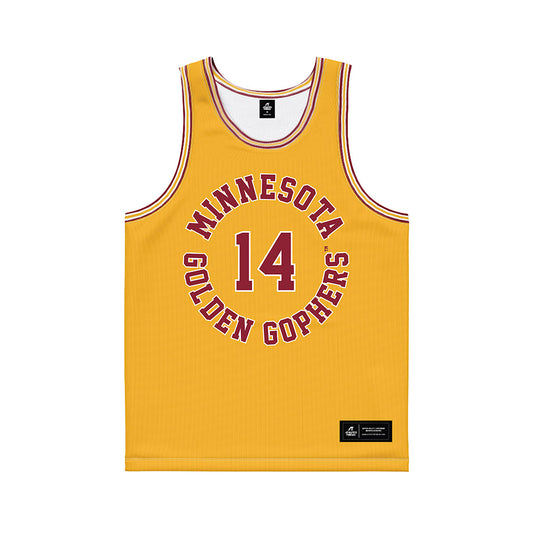 Minnesota - NCAA Football : Dylan Wittke - Gold Basketball Jersey-0