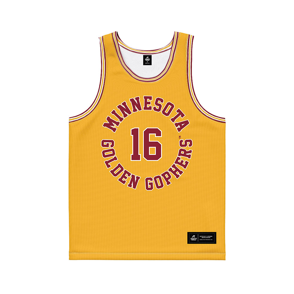 Minnesota - NCAA Football : Malachi Coleman - Gold Basketball Jersey-0