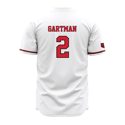 Arkansas State - NCAA Baseball : Drew Gartman - White Jersey-1