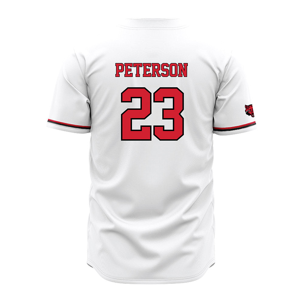 Arkansas State - NCAA Baseball : Sam Peterson - White Jersey-1