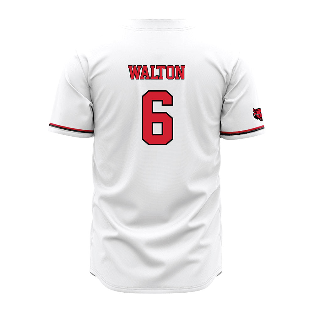 Arkansas State - NCAA Baseball : Lane Walton - White Jersey-1