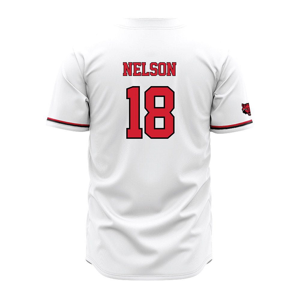 Arkansas State - NCAA Baseball : Jack Nelson - White Jersey-1
