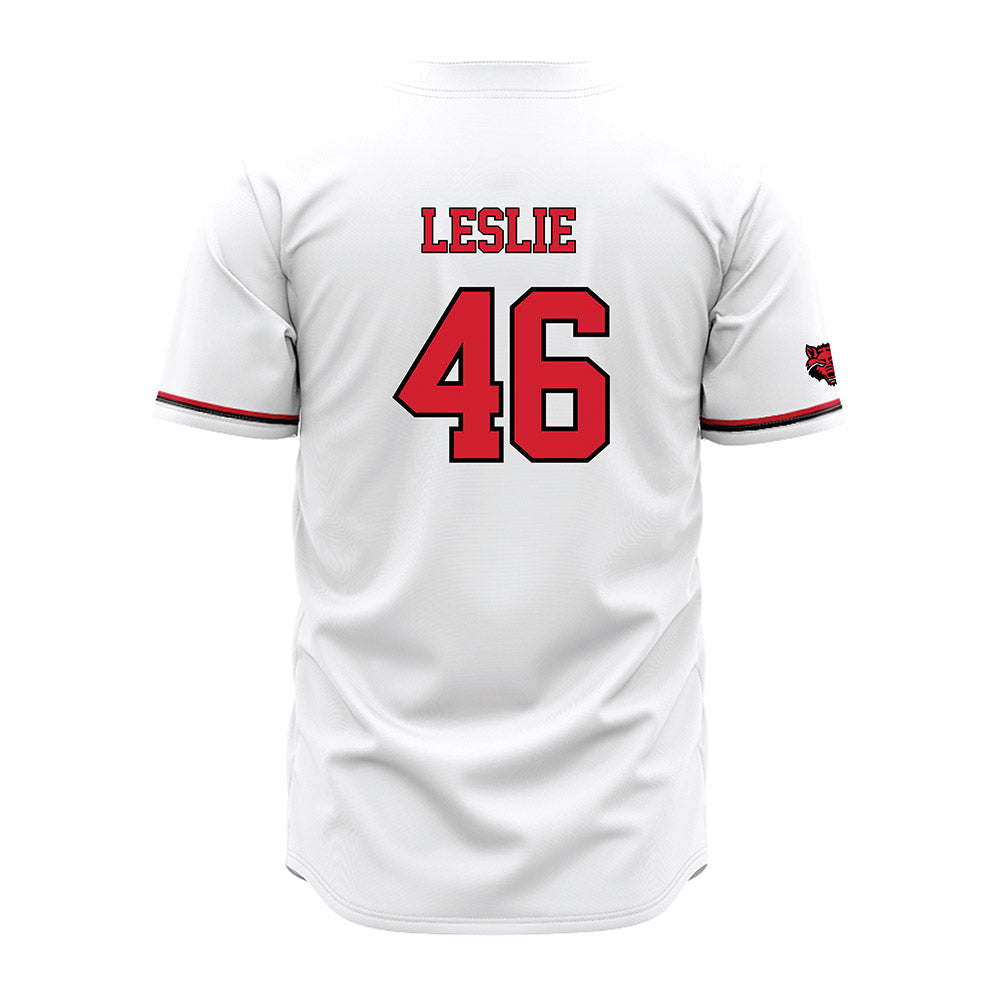 Arkansas State - NCAA Baseball : Will Leslie - White Jersey-1