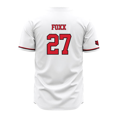 Arkansas State - NCAA Baseball : Jalen Foxx - White Jersey-1
