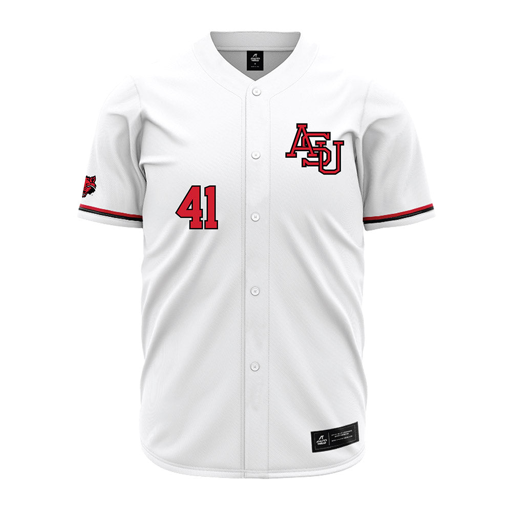 Arkansas State - NCAA Baseball : Tatem Telfer - White Jersey-0