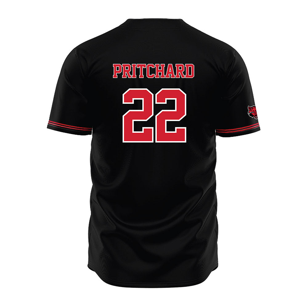 Arkansas State - NCAA Baseball : Wes Pritchard - Black Jersey-1