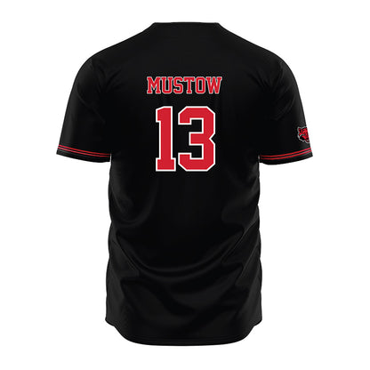 Arkansas State - NCAA Baseball : Adam Mustow - Black Jersey-1