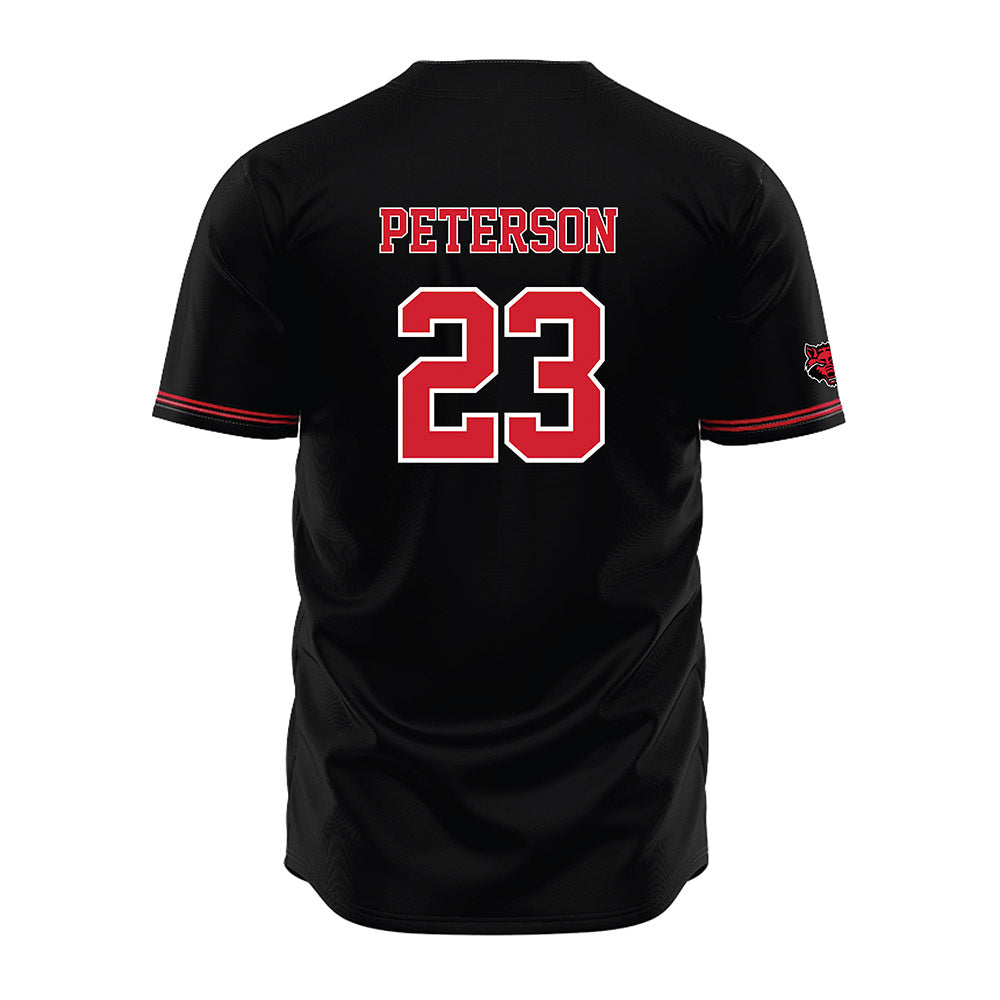 Arkansas State - NCAA Baseball : Sam Peterson - Black Jersey-1