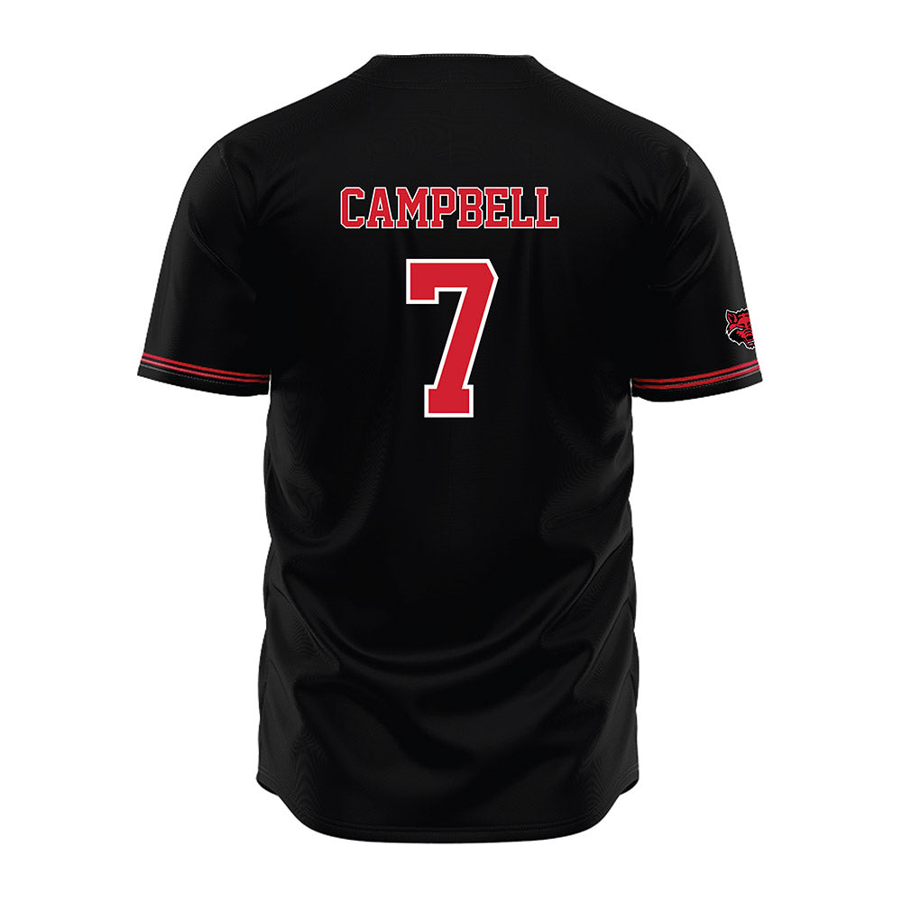 Arkansas State - NCAA Baseball : Cason Campbell - Black Jersey