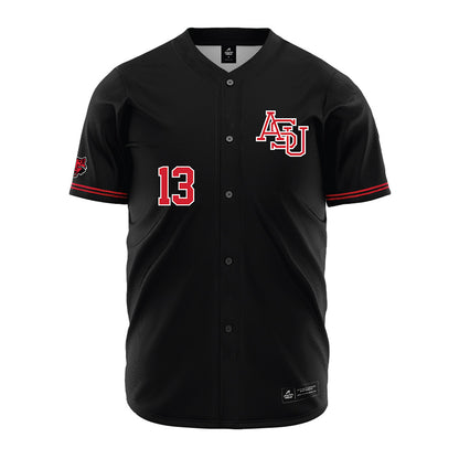 Arkansas State - NCAA Baseball : Adam Mustow - Black Jersey-0