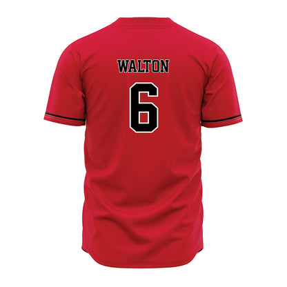 Arkansas State - NCAA Baseball : Lane Walton - Red Jersey-1