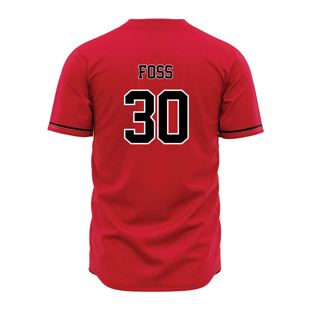 Arkansas State - NCAA Baseball : Brett Foss - Red Jersey-1