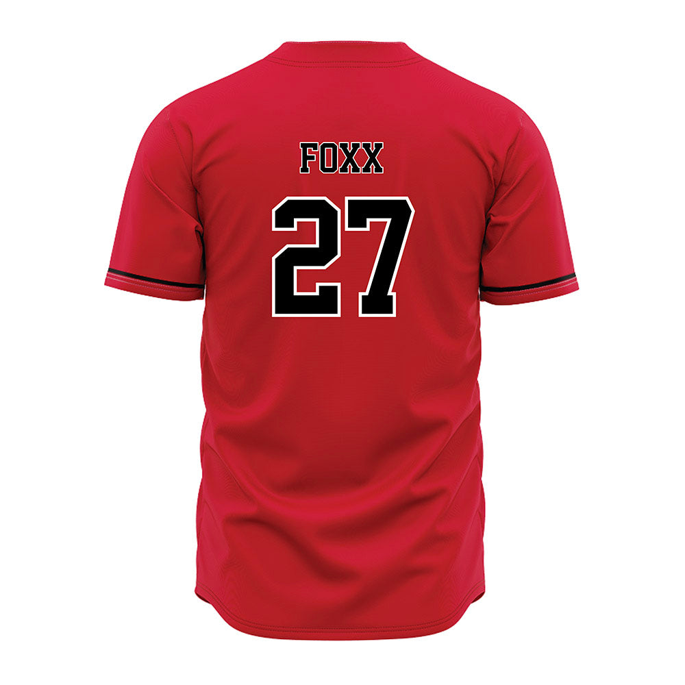 Arkansas State - NCAA Baseball : Jalen Foxx - Red Jersey-1
