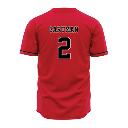 Arkansas State - NCAA Baseball : Drew Gartman - Red Jersey-1