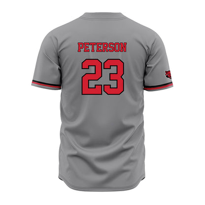 Arkansas State - NCAA Baseball : Sam Peterson - Grey Jersey-1