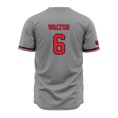 Arkansas State - NCAA Baseball : Lane Walton - Grey Jersey-1